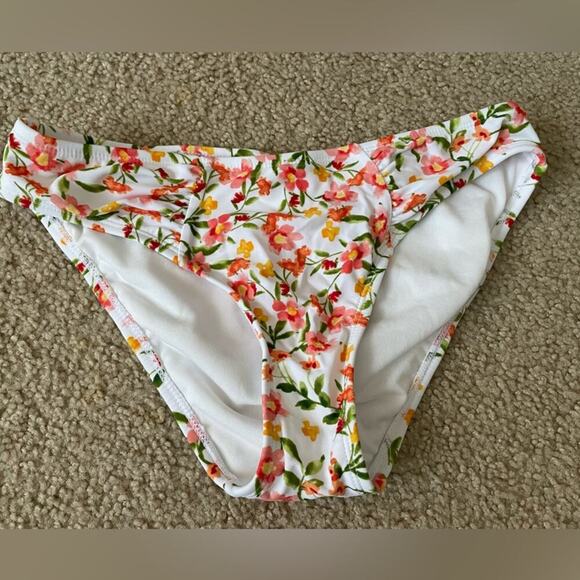 Floral Print Swim Bikini Bottom Size S - Picture 1 of 3